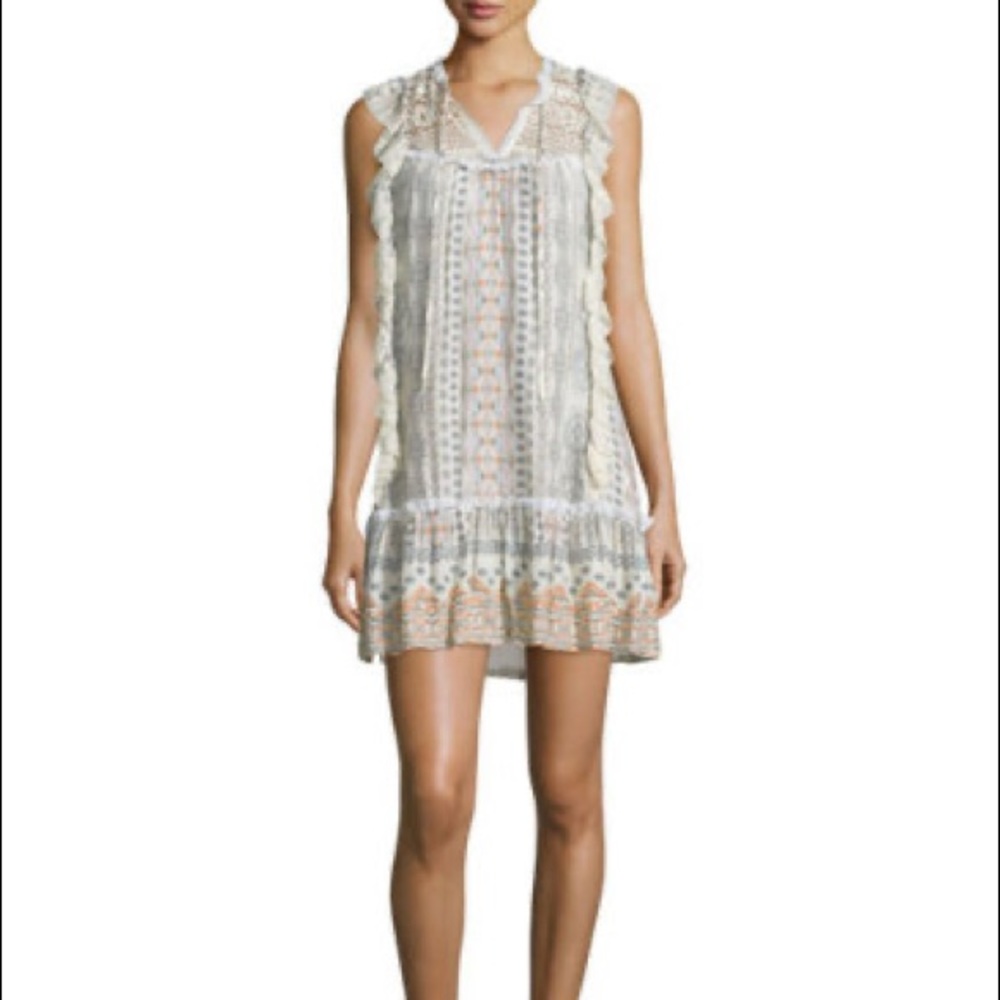 Hiche Sedona Sleeveless Flounce Hem Dress Small